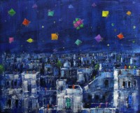 Zahid Saleem, 16 x 13 Inch, Acrylic on Canvas, Cityscape Painting, AC-ZS-129